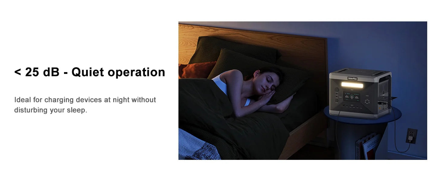 SOLARPLAY Q2501 Portable Power Station – 2160Wh LiFePO4 Solar Generator