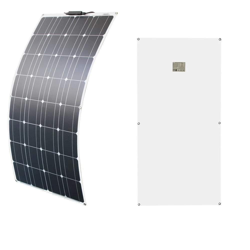 DGSUNLIGHT Portable Solar Panel – 100/200W Flexible Monocrystalline 12V