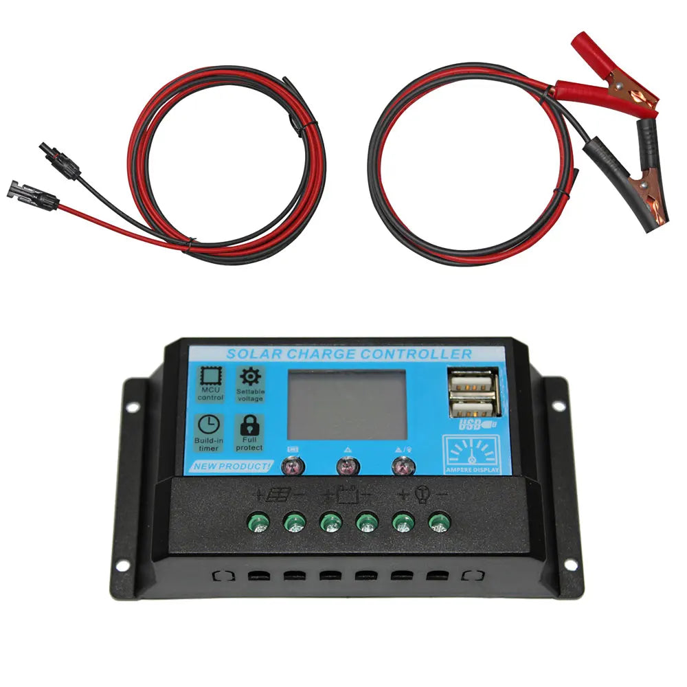 DGSUNLIGHT Portable Solar Panel – 100/200W Flexible Monocrystalline 12V