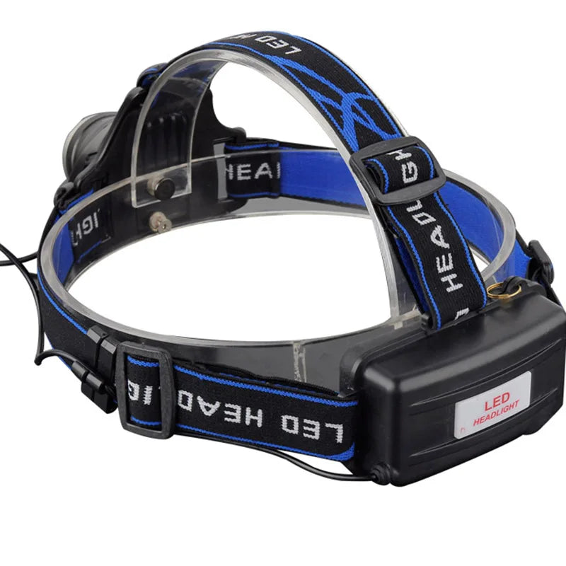 Rechargeable LED Headlamp – High-Lumen Waterproof Zoomable Headlight