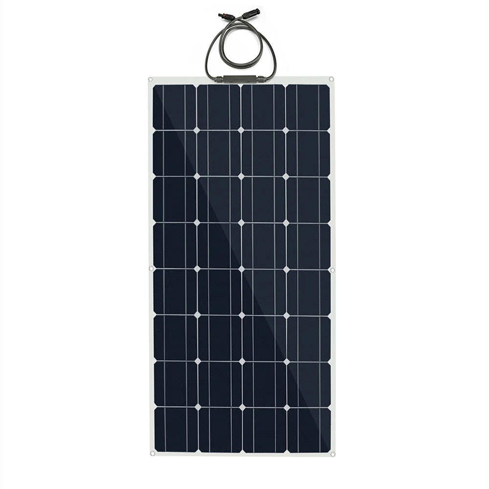 Flexible Solar Panel Kit – 100W/200W/300W 12V 24V Battery Charger