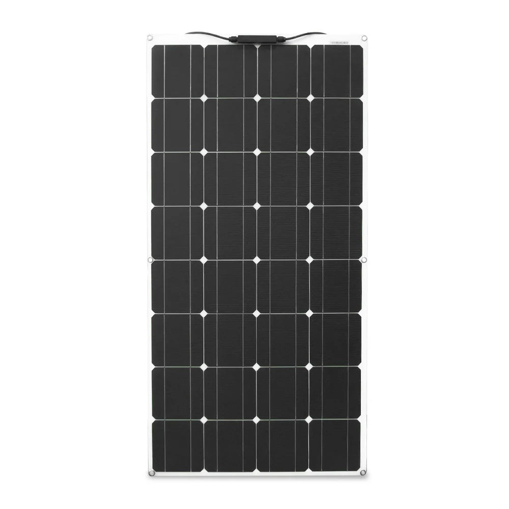 DGSUNLIGHT Portable Solar Panel – 100/200W Flexible Monocrystalline 12V
