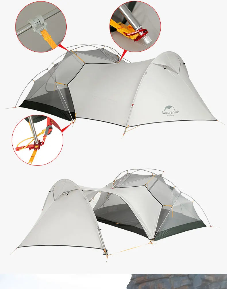 Naturehike Mongar UL 2 – Ultralight 2-Person Waterproof Backpacking Tent