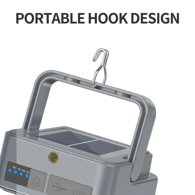 Ultra-Bright Solar Camping Lantern – 3 Modes & Power Supply