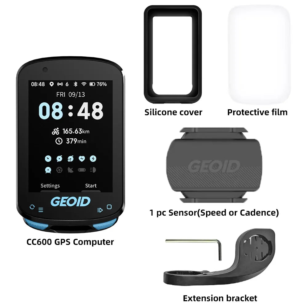 GEOID CC600 Bike Computer – Smart GPS Speedometer with Wireless Navigation