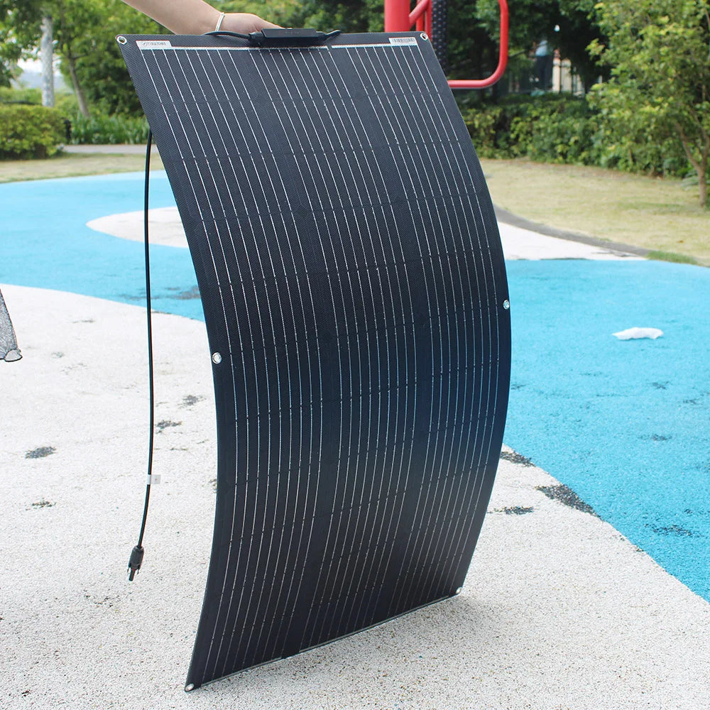Flexible Solar Panel Kit – 100W/200W/300W 12V 24V Battery Charger