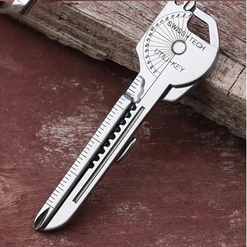 8-in-1 Multi-Tool Keychain – Compact Folding Pliers & Outdoor Utility Tool