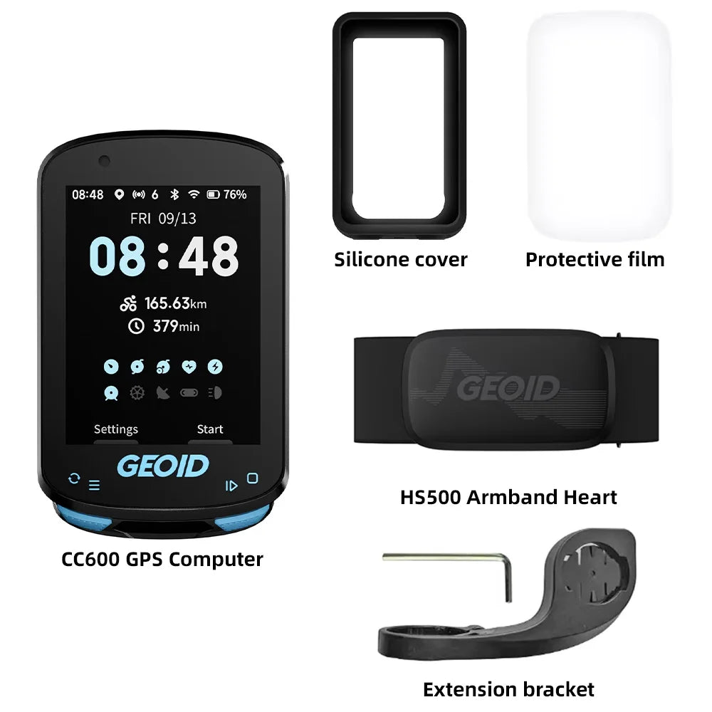 GEOID CC600 Bike Computer – Smart GPS Speedometer with Wireless Navigation