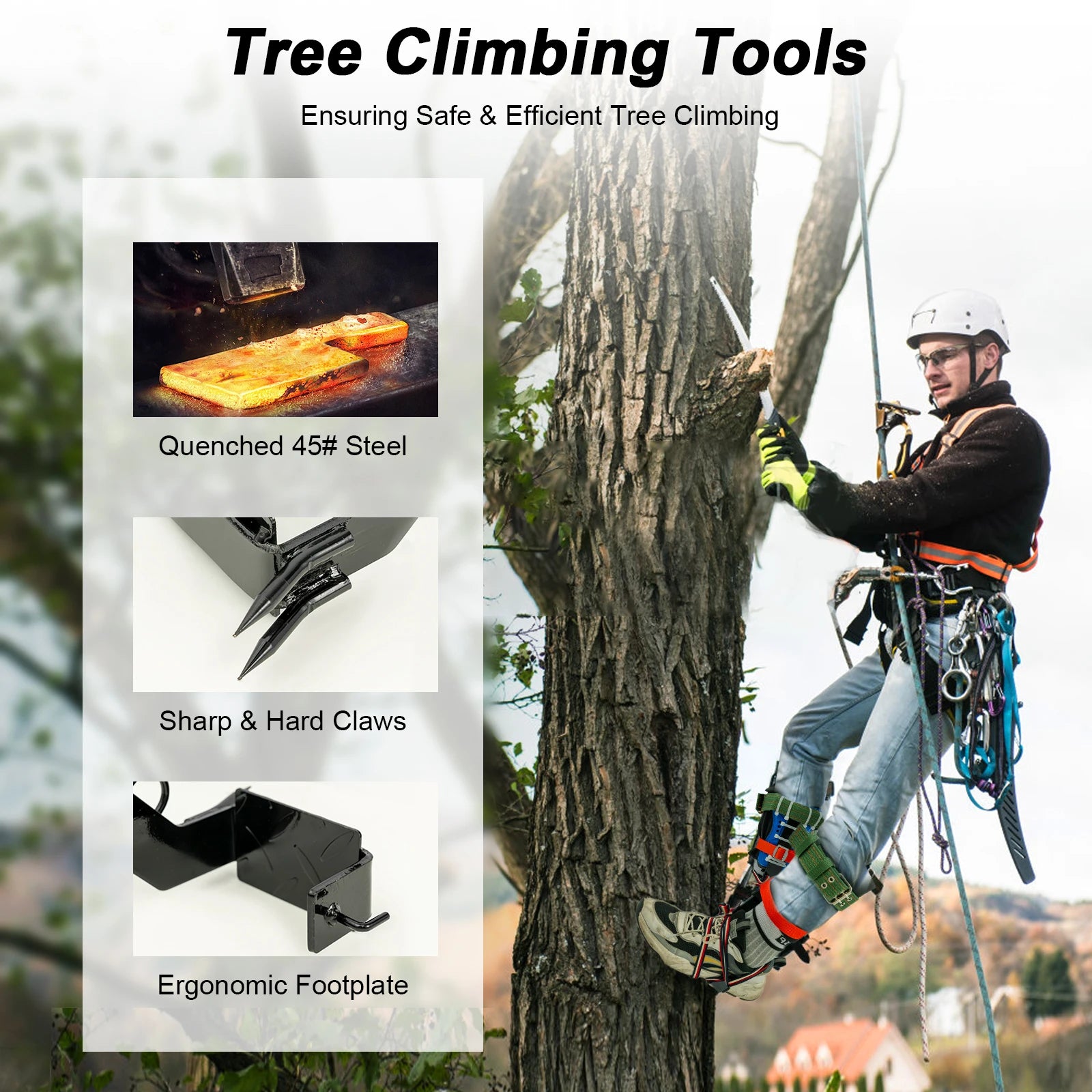 Professional Tree Climbing Gear Set – 220LB Capacity Ascension Equipment