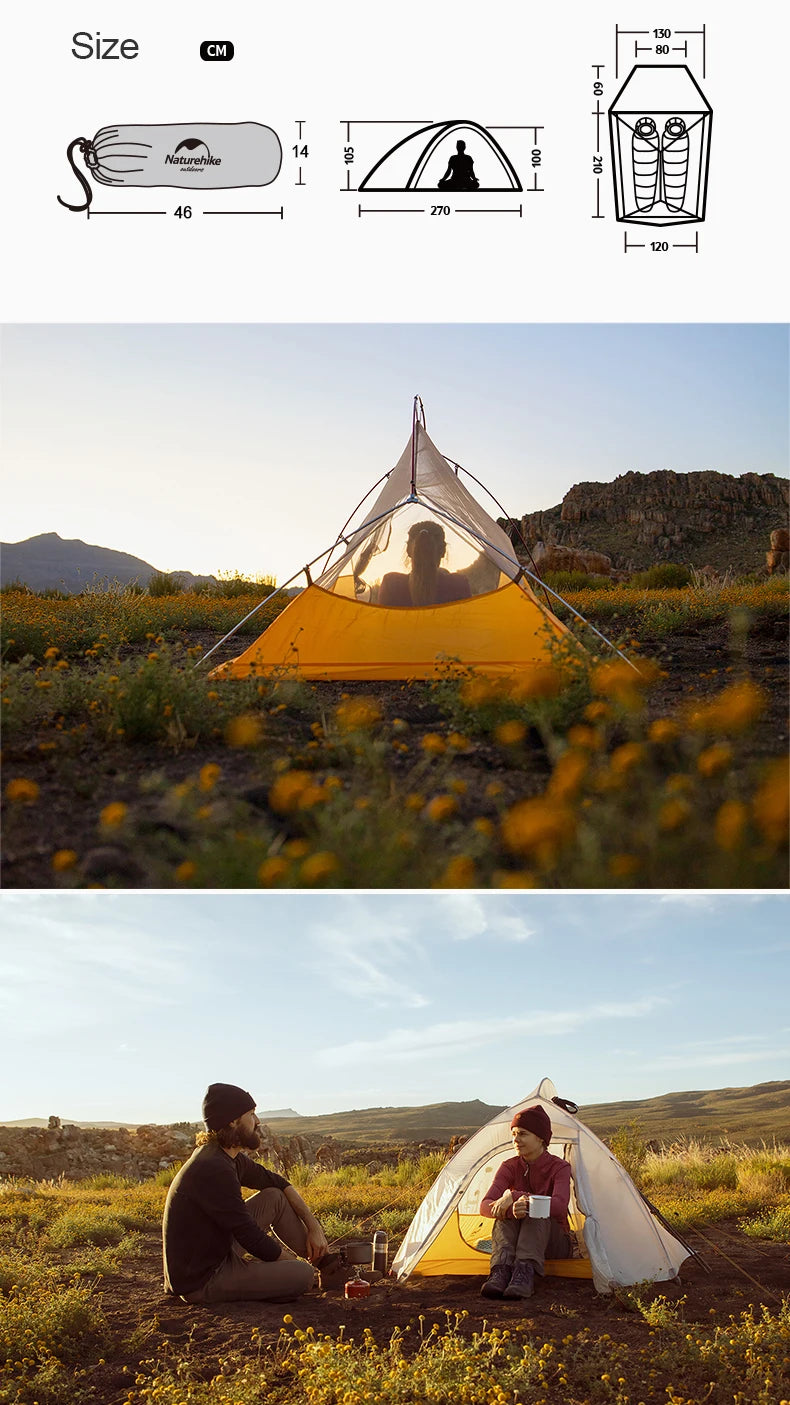Naturehike Cloud Up 2-Person Ultralight Tent – Waterproof Camping & Hiking