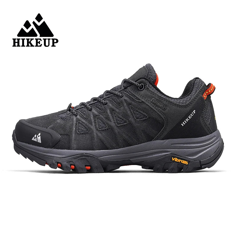 HIKEUP Men’s Hiking Shoes – Breathable Lace-Up Trekking Sneakers