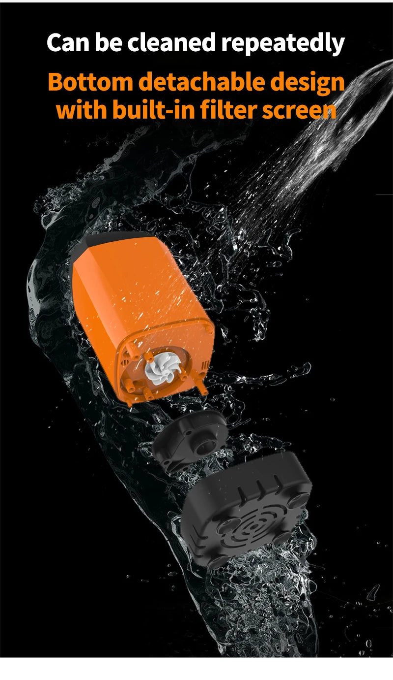 Portable USB Rechargeable Electric Shower Pump – Waterproof Camping Shower