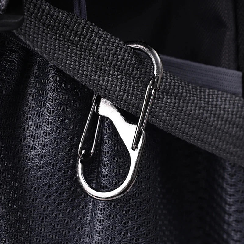 5PCS Tactical S-Type Carabiners – Aluminum Alloy Mini Keychain Hooks