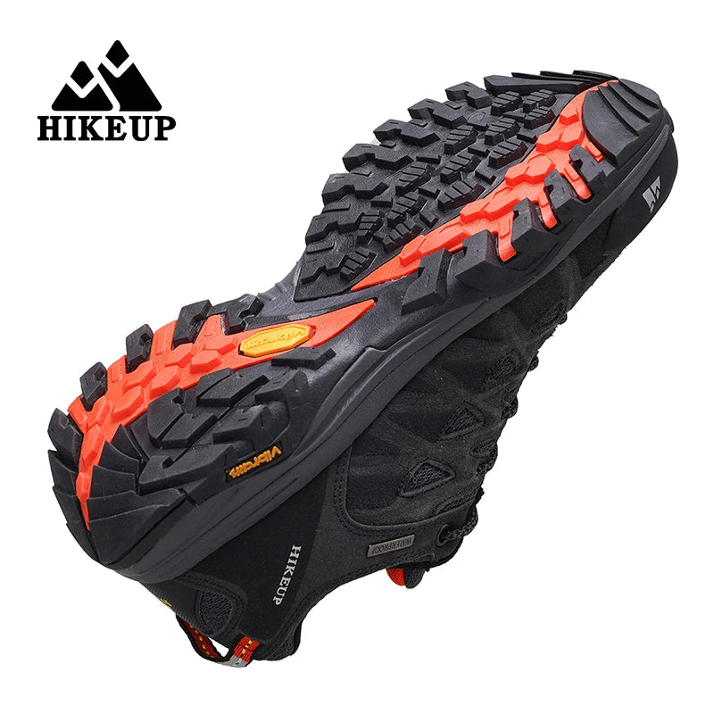 HIKEUP Men’s Hiking Shoes – Breathable Lace-Up Trekking Sneakers
