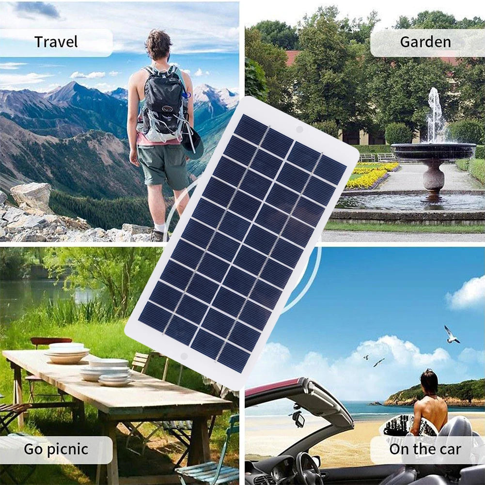 10W 5V Portable Solar Charger with USB Output – 900mA