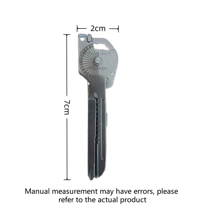 8-in-1 Multi-Tool Keychain – Compact Folding Pliers & Outdoor Utility Tool
