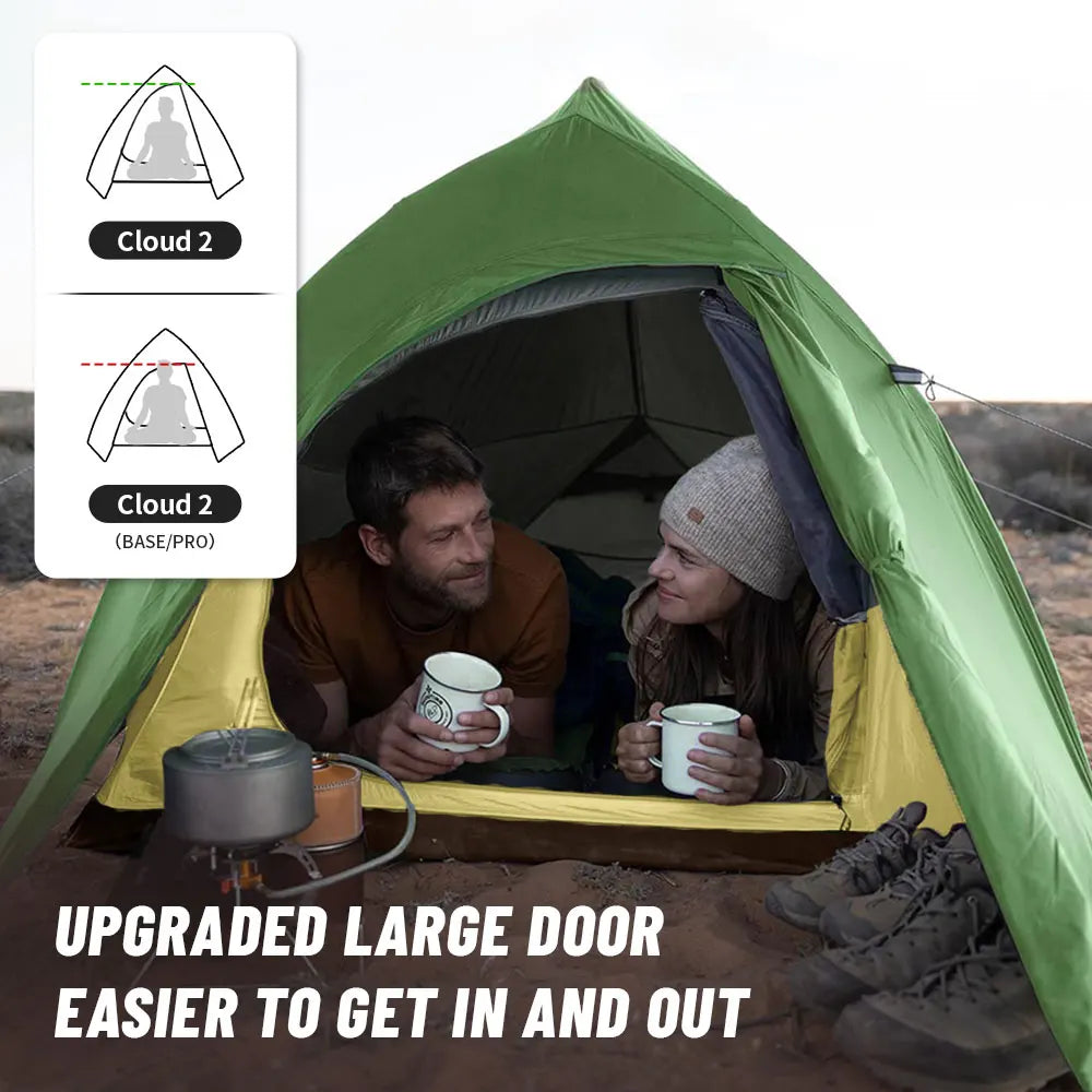 Naturehike Cloud Up 2-Person Ultralight Tent – Waterproof Camping & Hiking