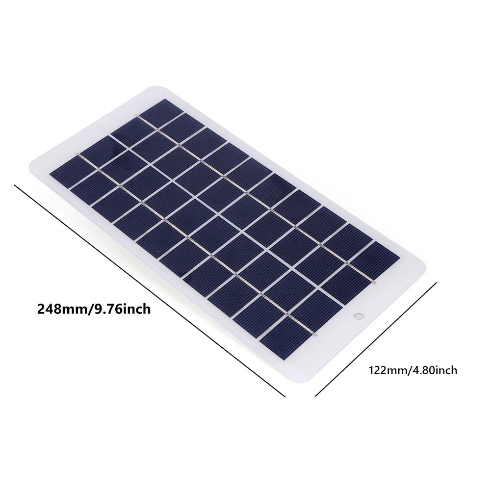 10W 5V Portable Solar Charger with USB Output – 900mA
