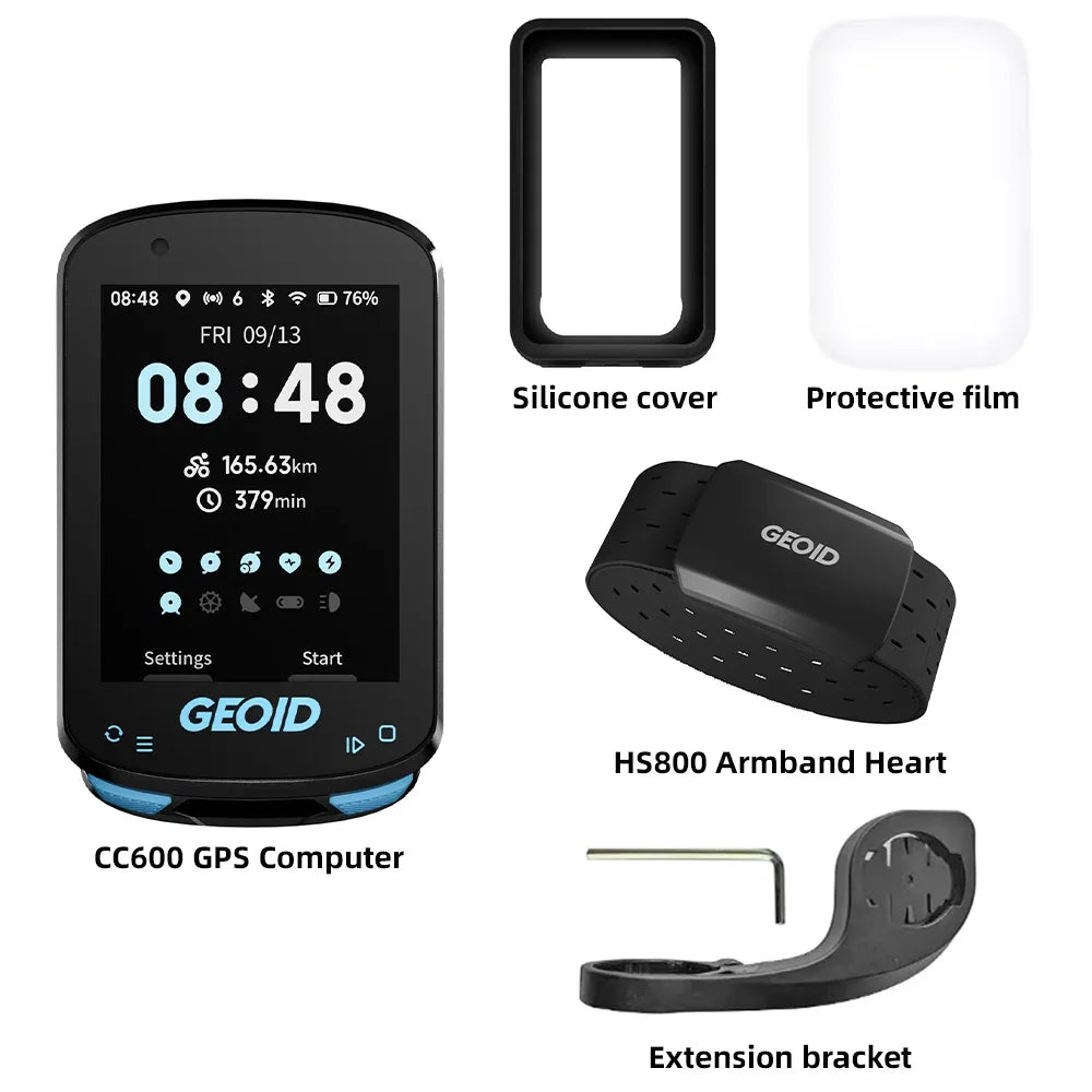 GEOID CC600 Bike Computer – Smart GPS Speedometer with Wireless Navigation