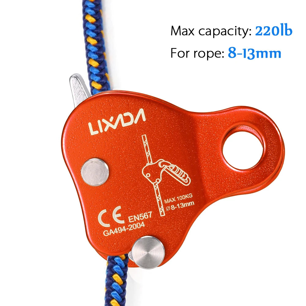 Climbing Ascender – Rope Protection Belay Device for 8–13mm Rope