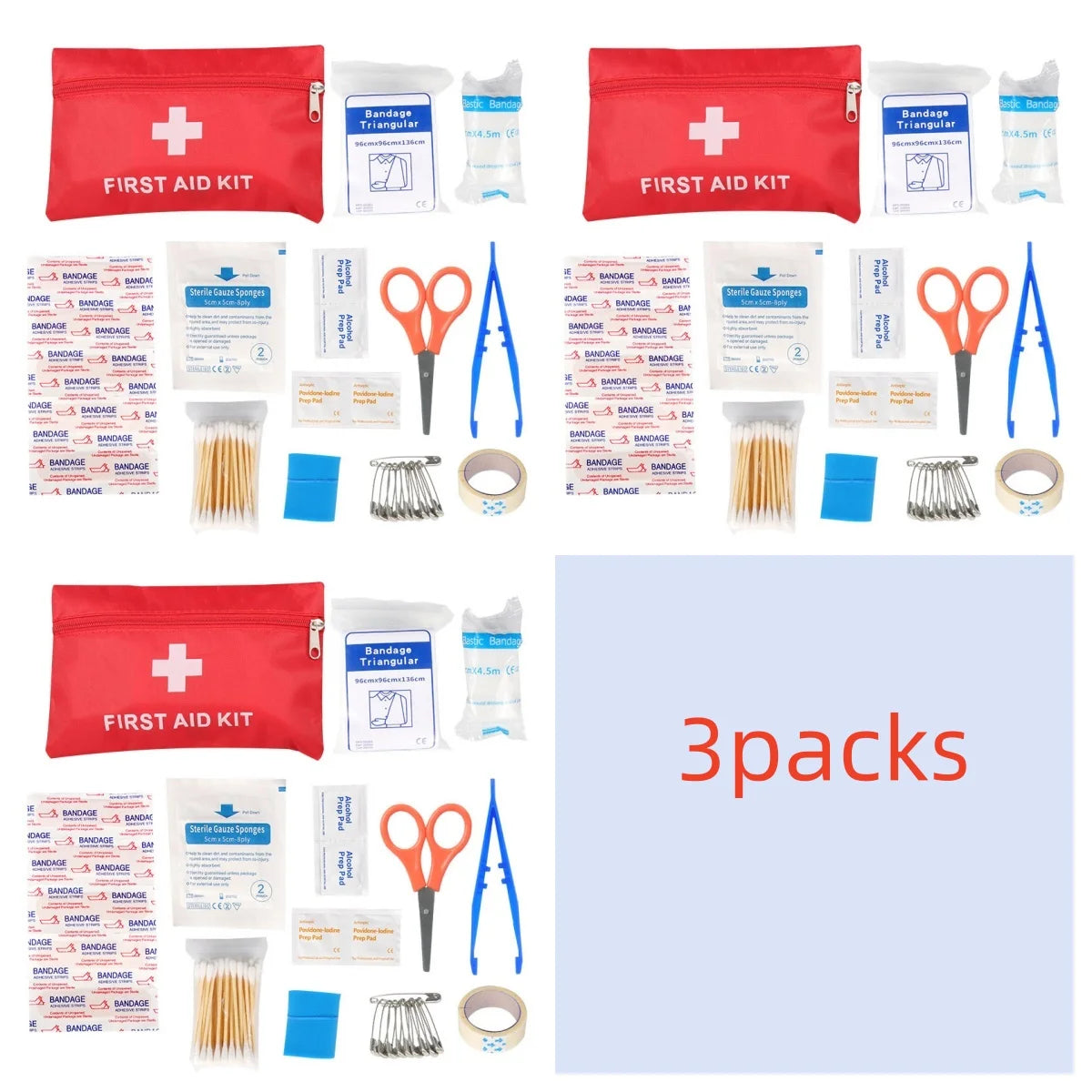 Portable Emergency First Aid Bag Kit – Household, Travel & Outdoor Survival