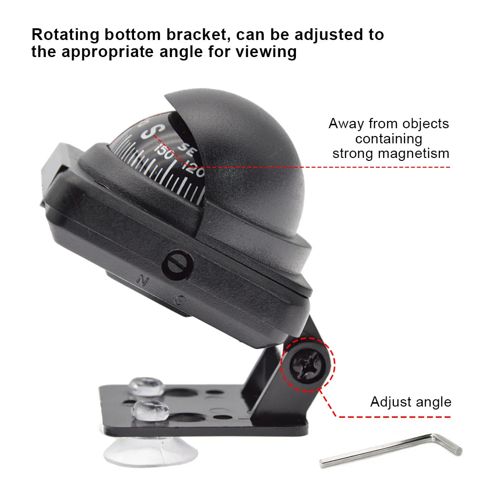 Multi-Function Digital Magnetic Compass – Waterproof Marine & Hiking Guide