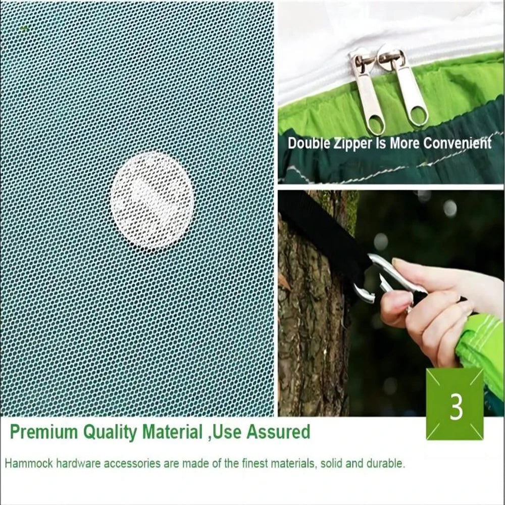 Portable Double Mosquito Net Hammock – Outdoor Camping & Travel
