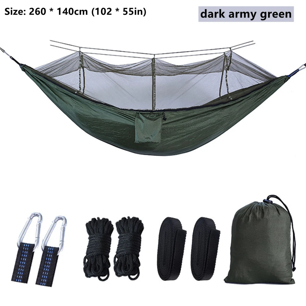 Portable Double Mosquito Net Hammock – Outdoor Camping & Travel