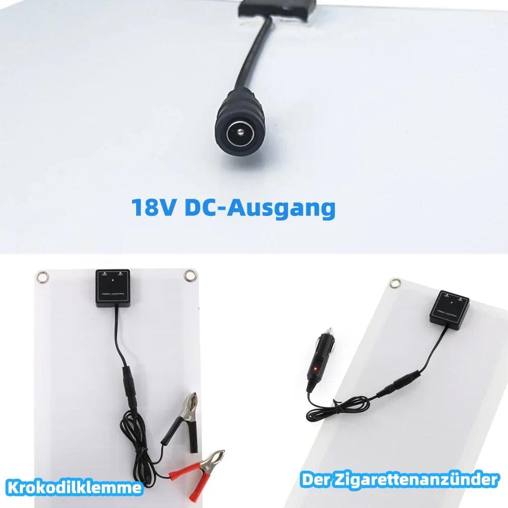 200W Foldable Solar Panel Kit – 12V USB Battery Charger with 100A Controller