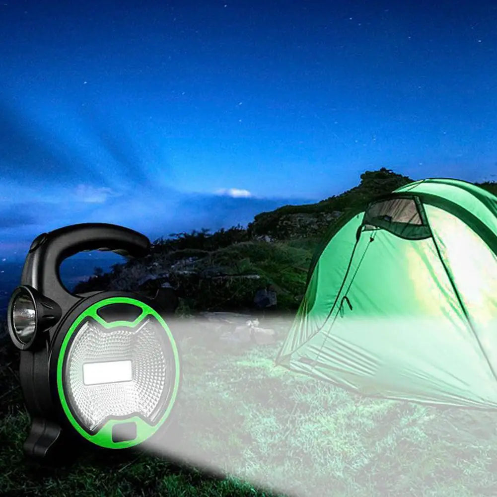 Portable LED COB Lantern – Waterproof Spotlight & Work Light