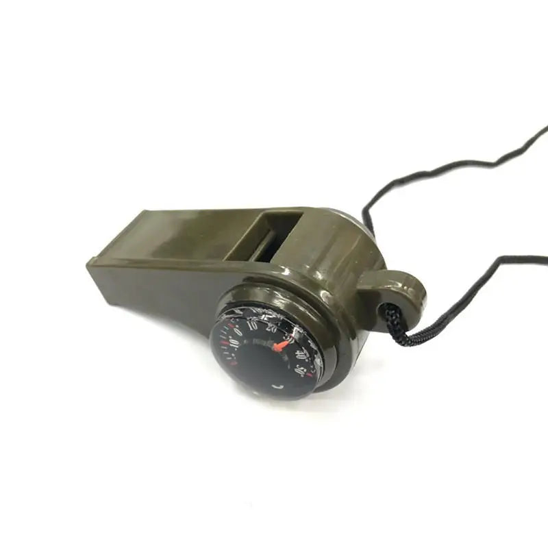 3-in-1 Survival Whistle – Compass & Thermometer for Outdoor Activities