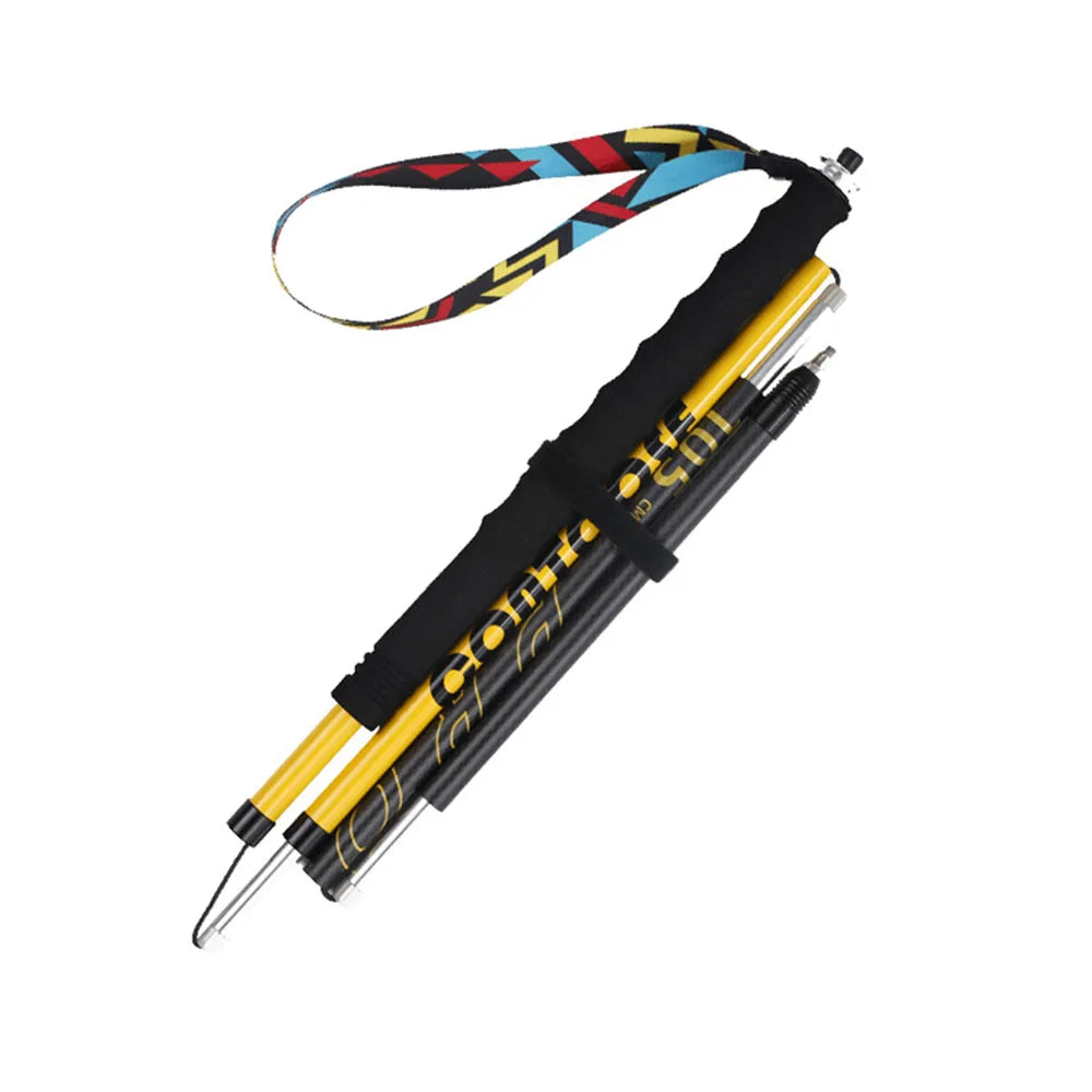 3K Carbon Fiber Folding Trekking Poles – Lightweight Hiking & Mountaineering Sticks