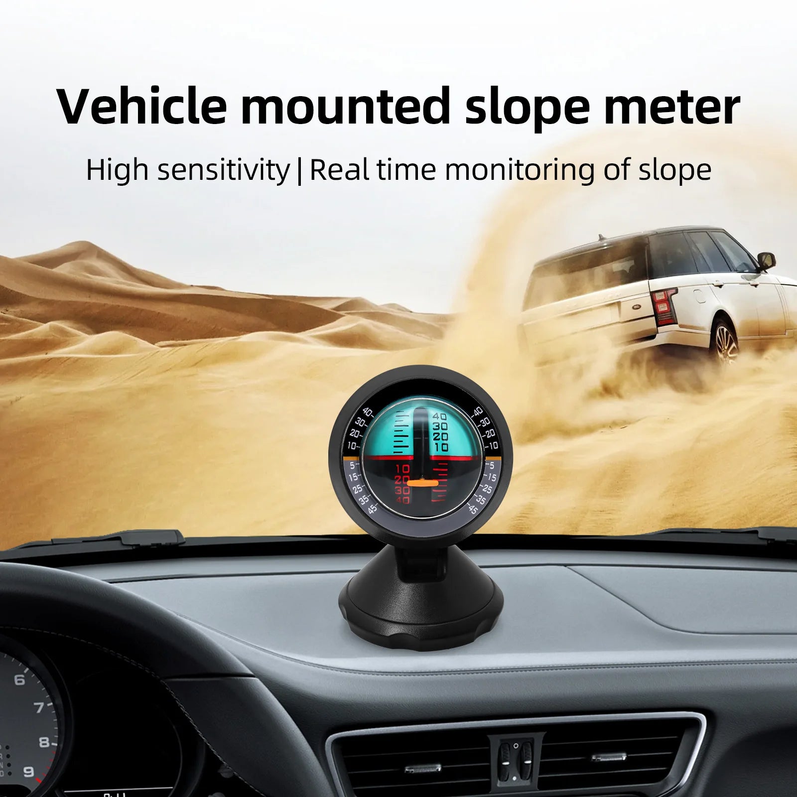 Car Inclinometer & Slope Meter – High-Precision Portable Vehicle Compass
