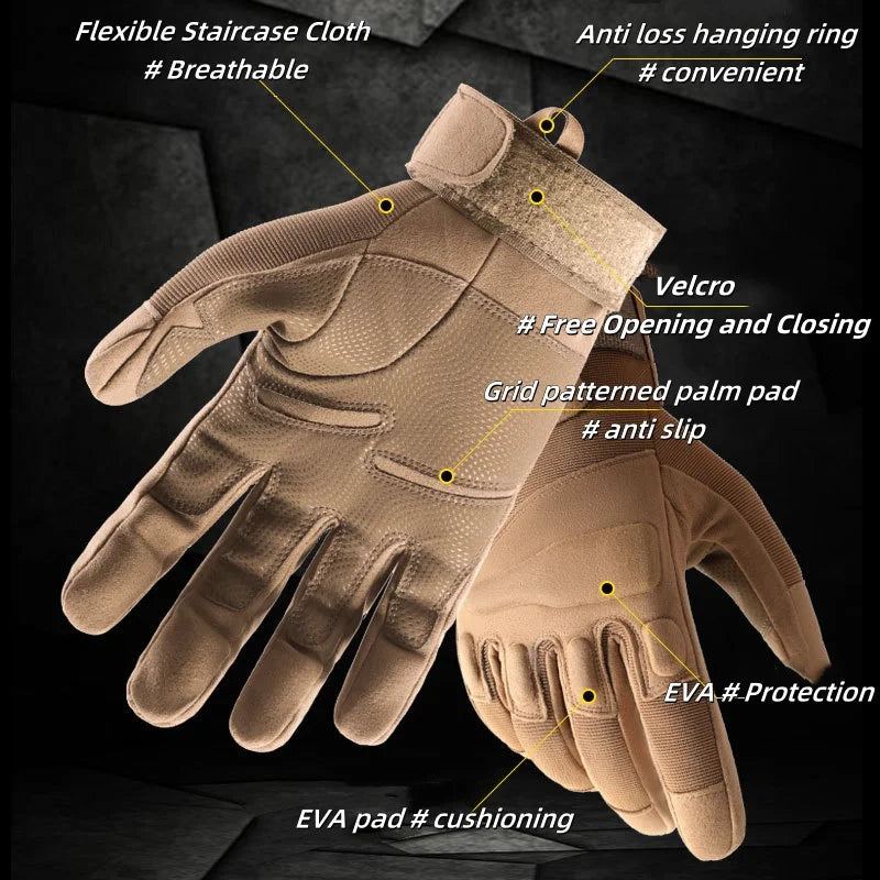 Tactical Full-Finger Gloves – Anti-Slip Outdoor Sports for Men & Women