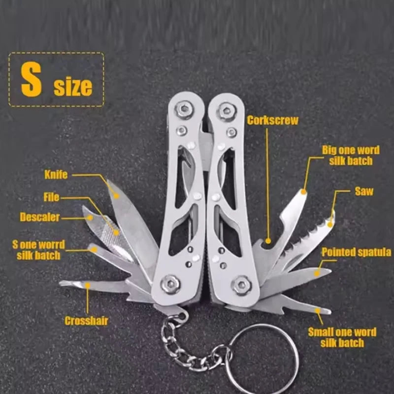 Tactical Folding Multitool – Mini Portable Pliers & Pocket Knife