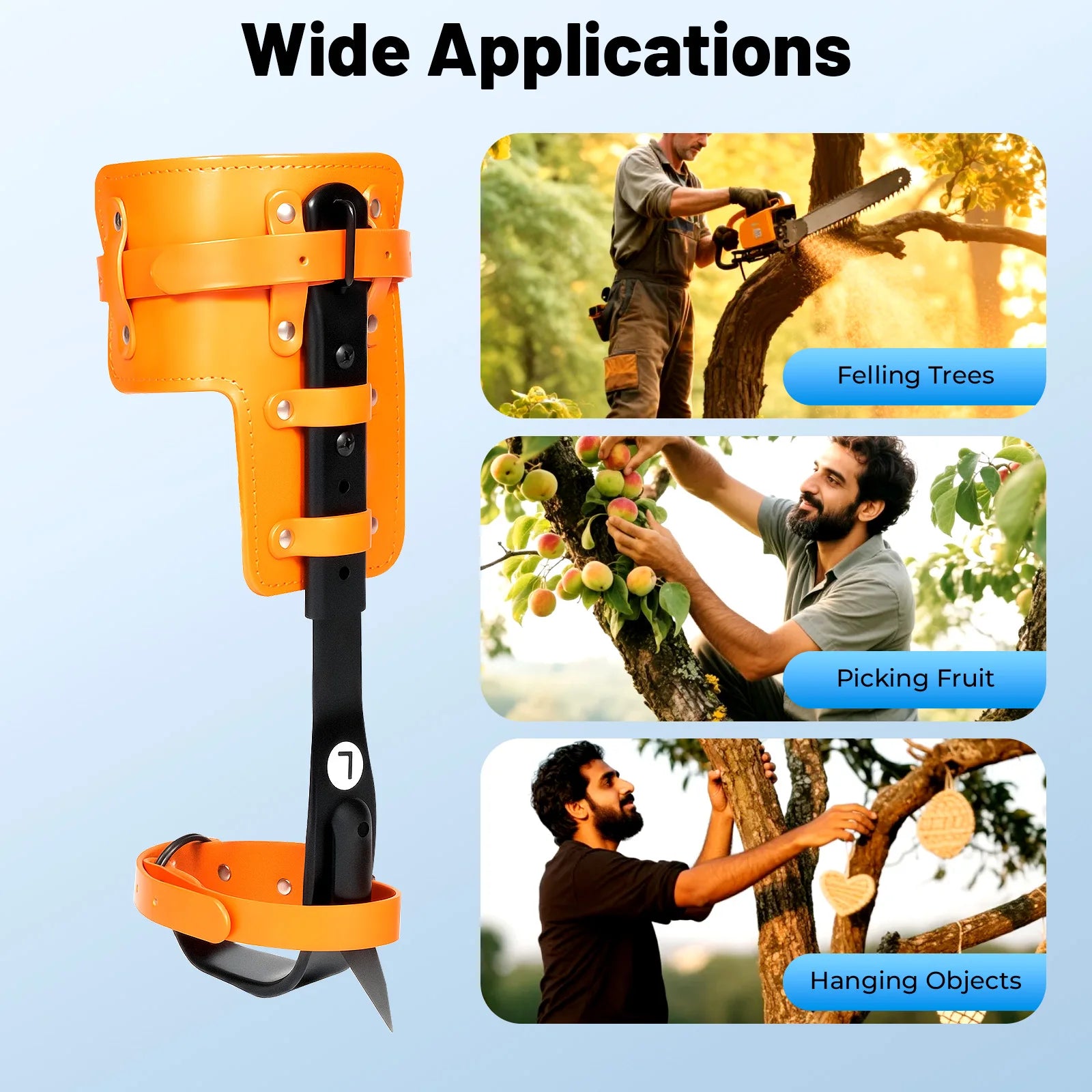 Adjustable Steel Climbing Spurs – Tree Climbing Spike Set