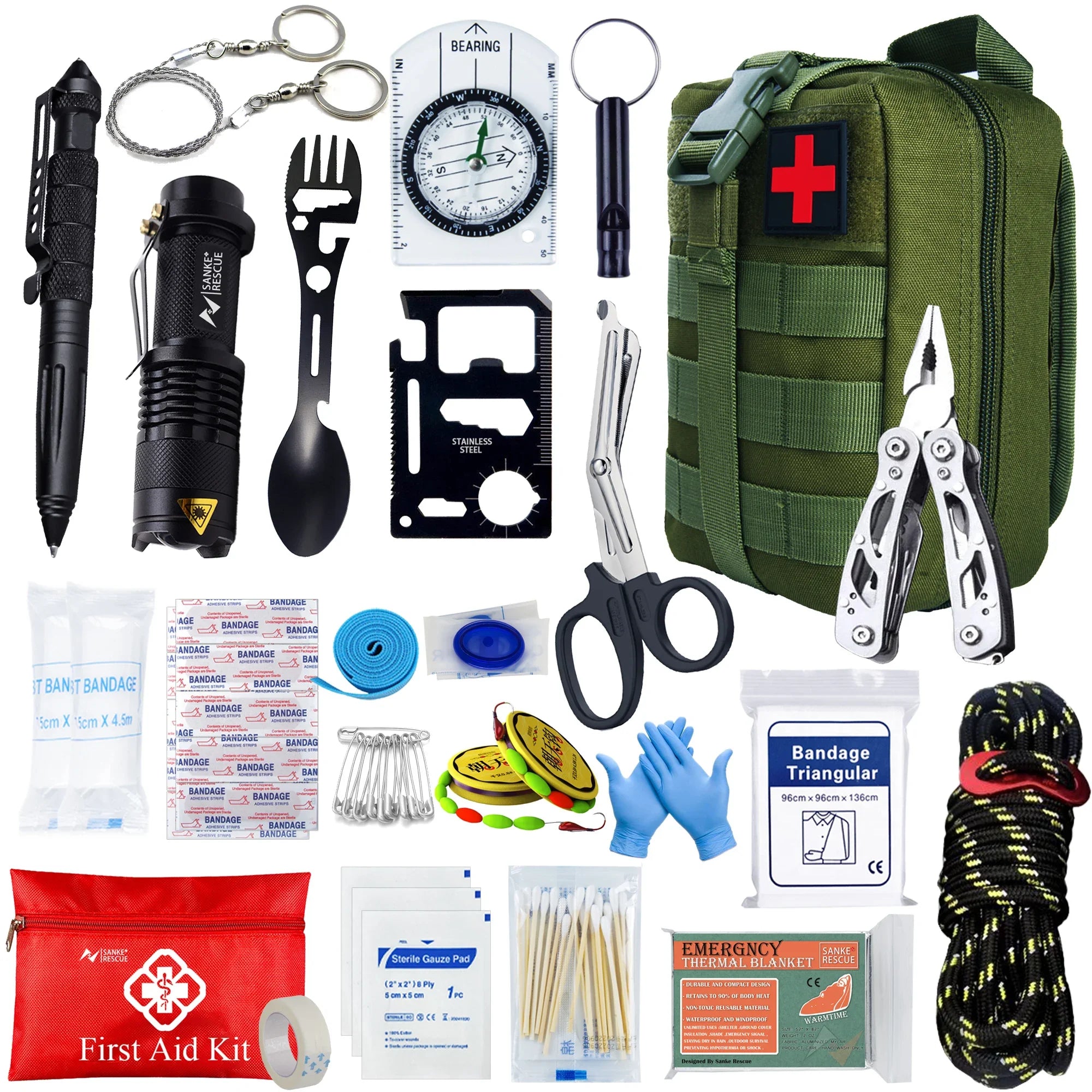 Survival First Aid Kit – Full Molle Outdoor Emergency IFAK Set