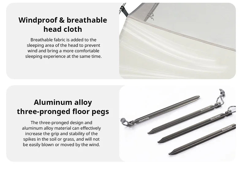 Naturehike Cloud Up 2-Person Ultralight Tent – Waterproof Camping & Hiking