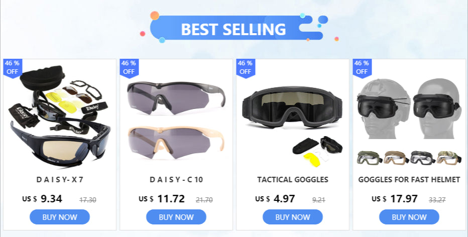 Daisy Tactical Polarized Sunglasses – Outdoor Sport & Shooting Goggles