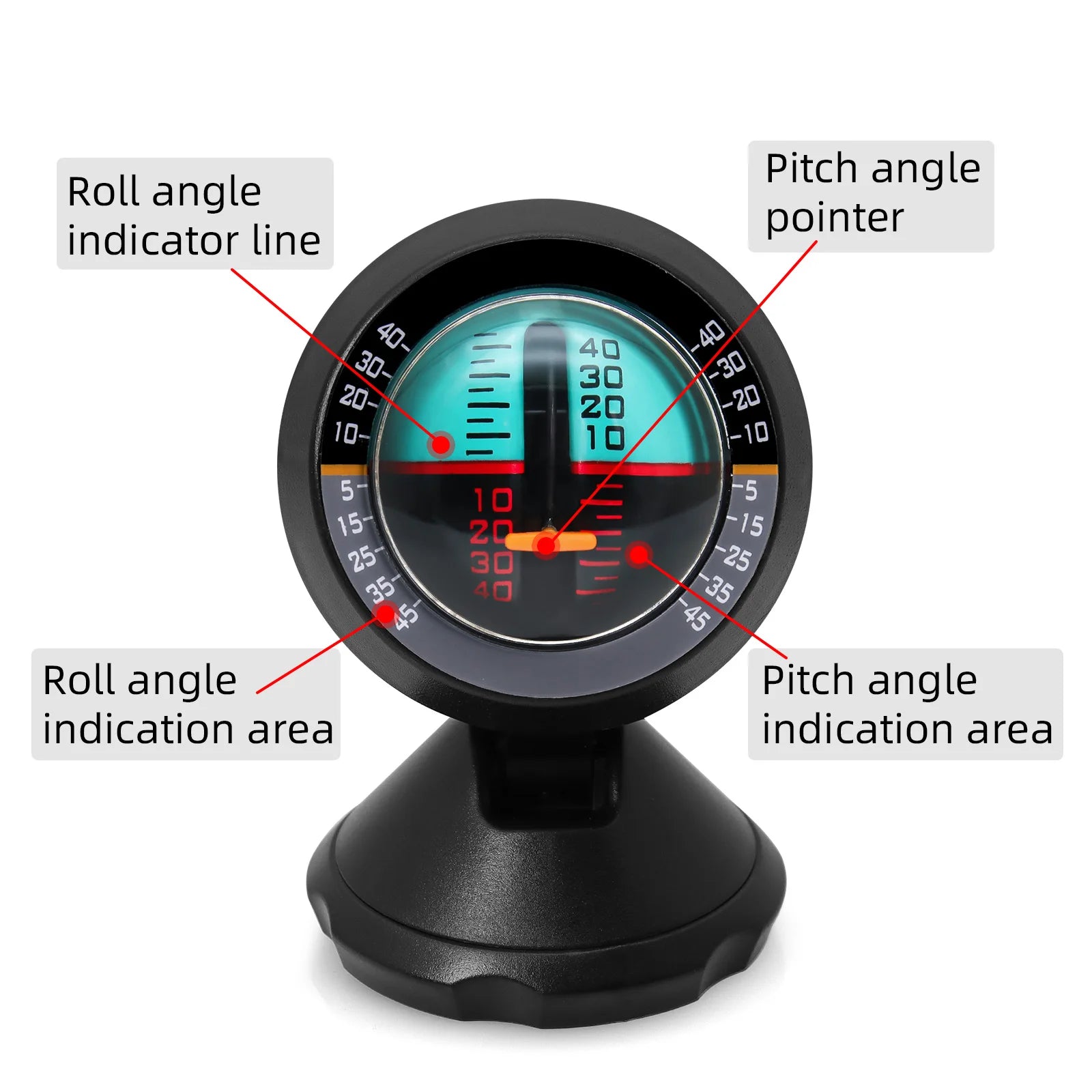 Car Inclinometer & Slope Meter – High-Precision Portable Vehicle Compass