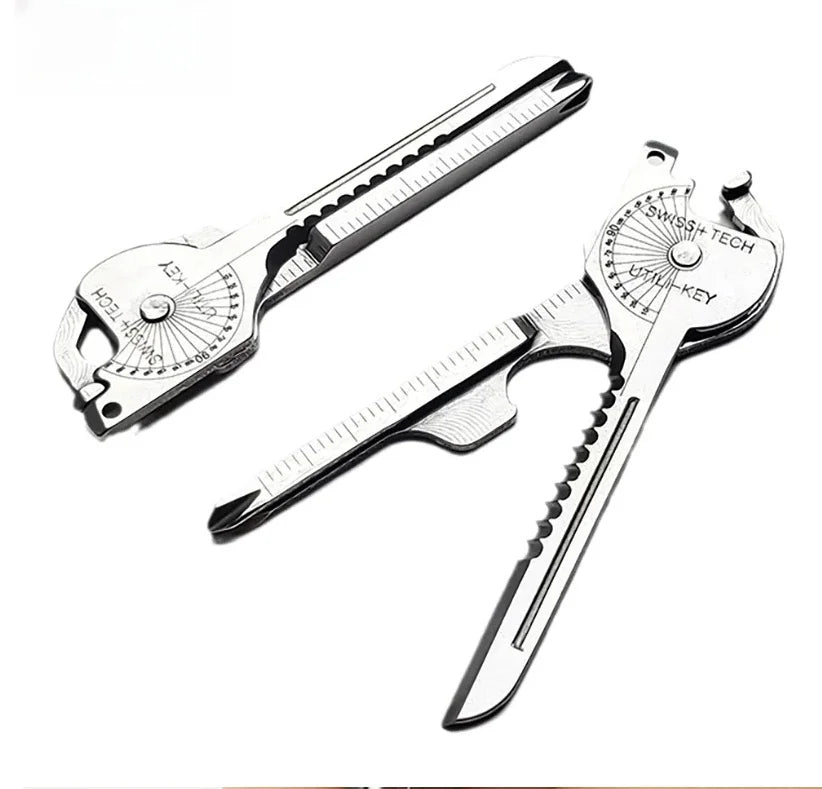 8-in-1 Multi-Tool Keychain – Compact Folding Pliers & Outdoor Utility Tool