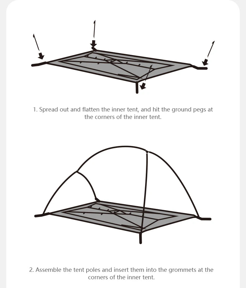 Naturehike Cloud Up 2-Person Ultralight Tent – Waterproof Camping & Hiking