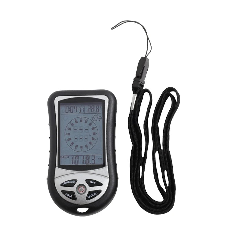 8-in-1 Multifunction Outdoor Meter – Altimeter, Compass & Weather Gauge