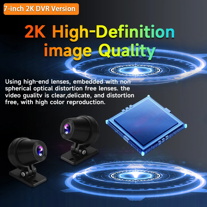 5–7" CarPlay & Android Auto DVR – Wireless GPS Display for Car & Motorcycle