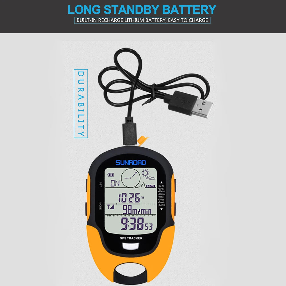 Portable Handheld GPS – Digital Altimeter, Barometer & Compass