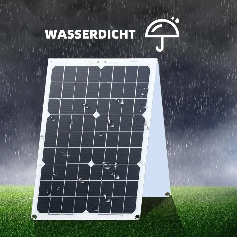 200W Foldable Solar Panel Kit – 12V USB Battery Charger with 100A Controller