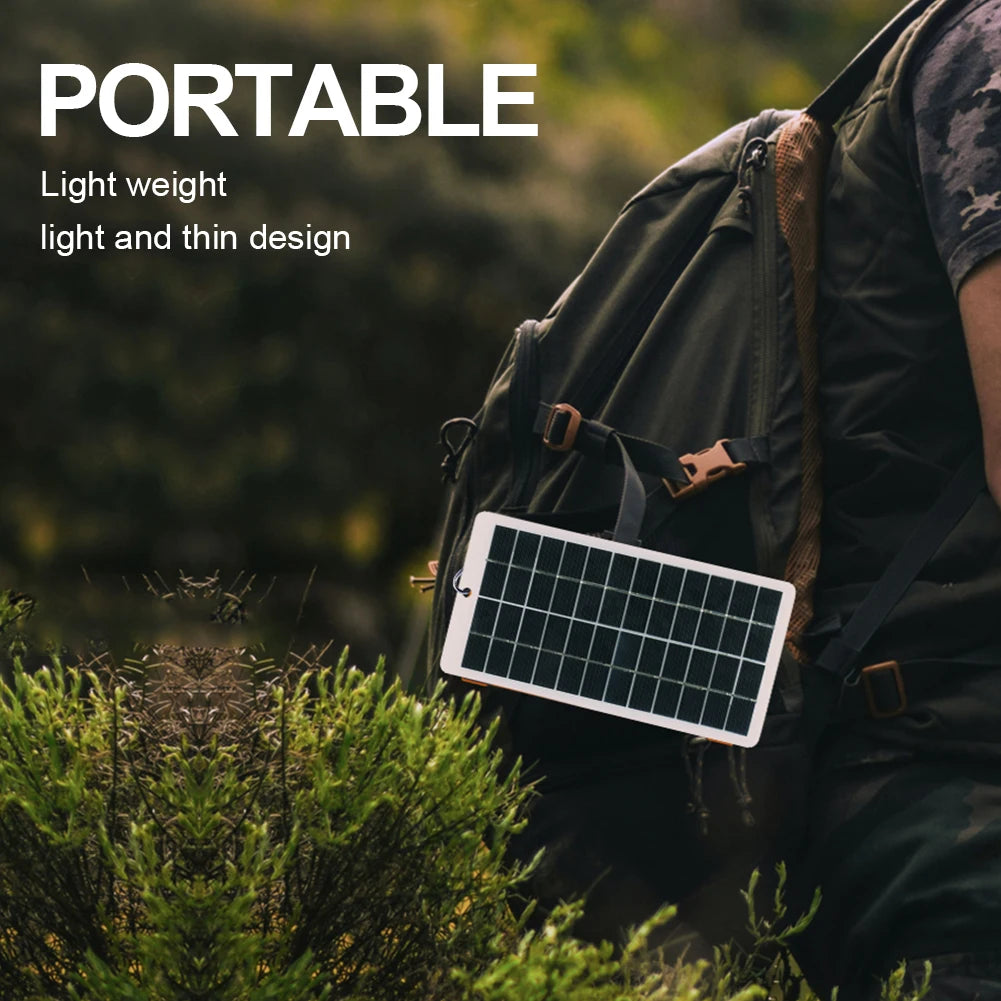 10W 5V Portable Solar Charger with USB Output – 900mA