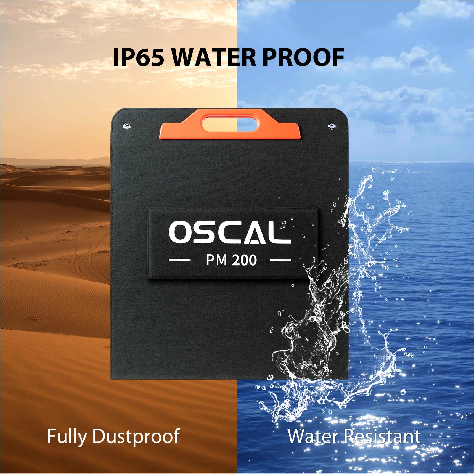 Oscal PM200 200W Foldable Solar Panel – 23% Efficient, Portable & Waterproof
