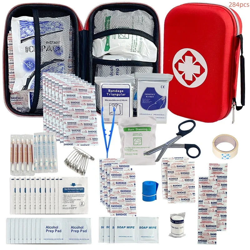 Portable Emergency First Aid Bag Kit – Household, Travel & Outdoor Survival