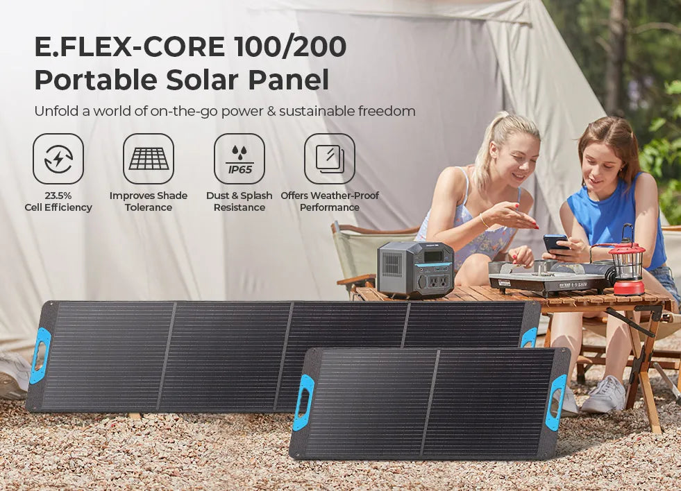 Renogy 200W Portable Foldable Solar Panel – Waterproof Power Charger